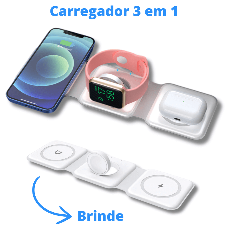 Fone AirPro Branco e Preto